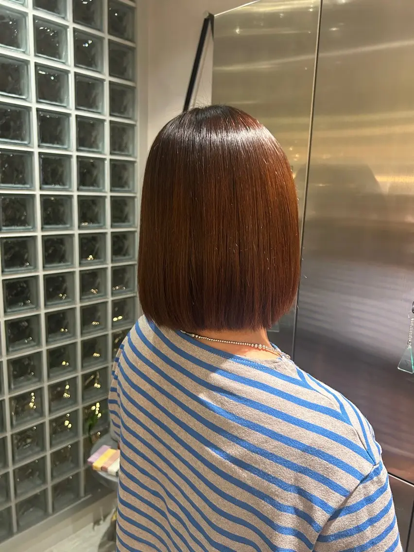 ショート 縮毛矯正 阿部 美波のヘアスタイル