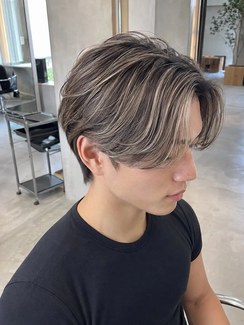 メンズカット＋ハイライト¥9900の写真