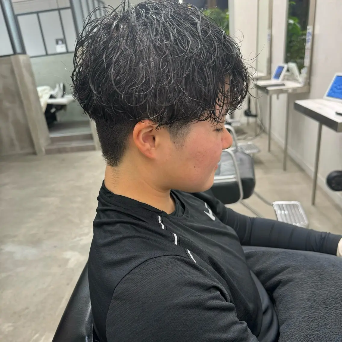 【👦🏻 メンズ限定 👦🏻】　　　　　　　　　　　　　　　　　　シャンプー🫧＋カット✂️＋ケアパーマ🦱の写真