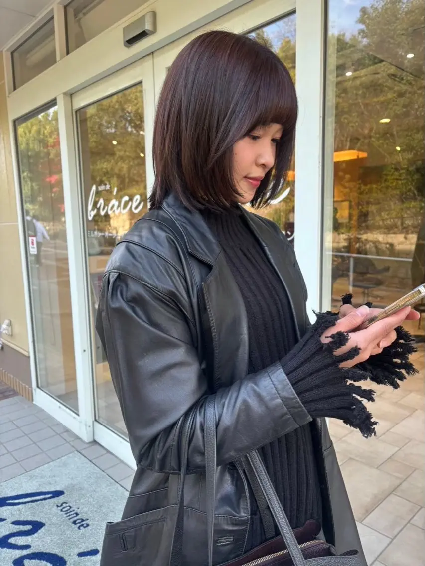 ミディアム 清水 悠希のヘアスタイル