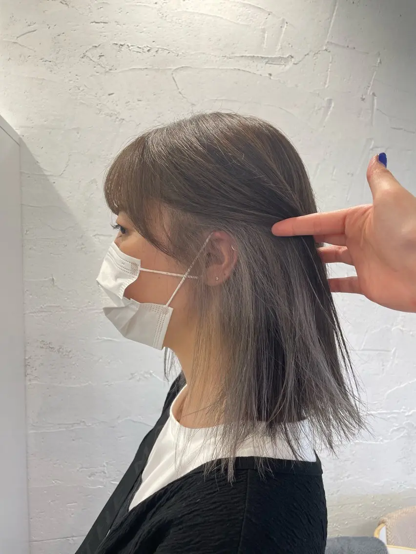 ショート カラー メンズパーマ特化 園田　楓莉のヘアスタイル