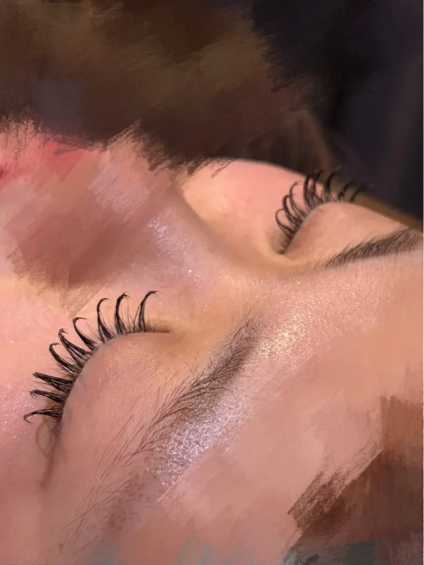 マツエク・マツパ Dカール マツエク 透明感カラー🫧🎀 まりなのマツエク・マツパデザイン