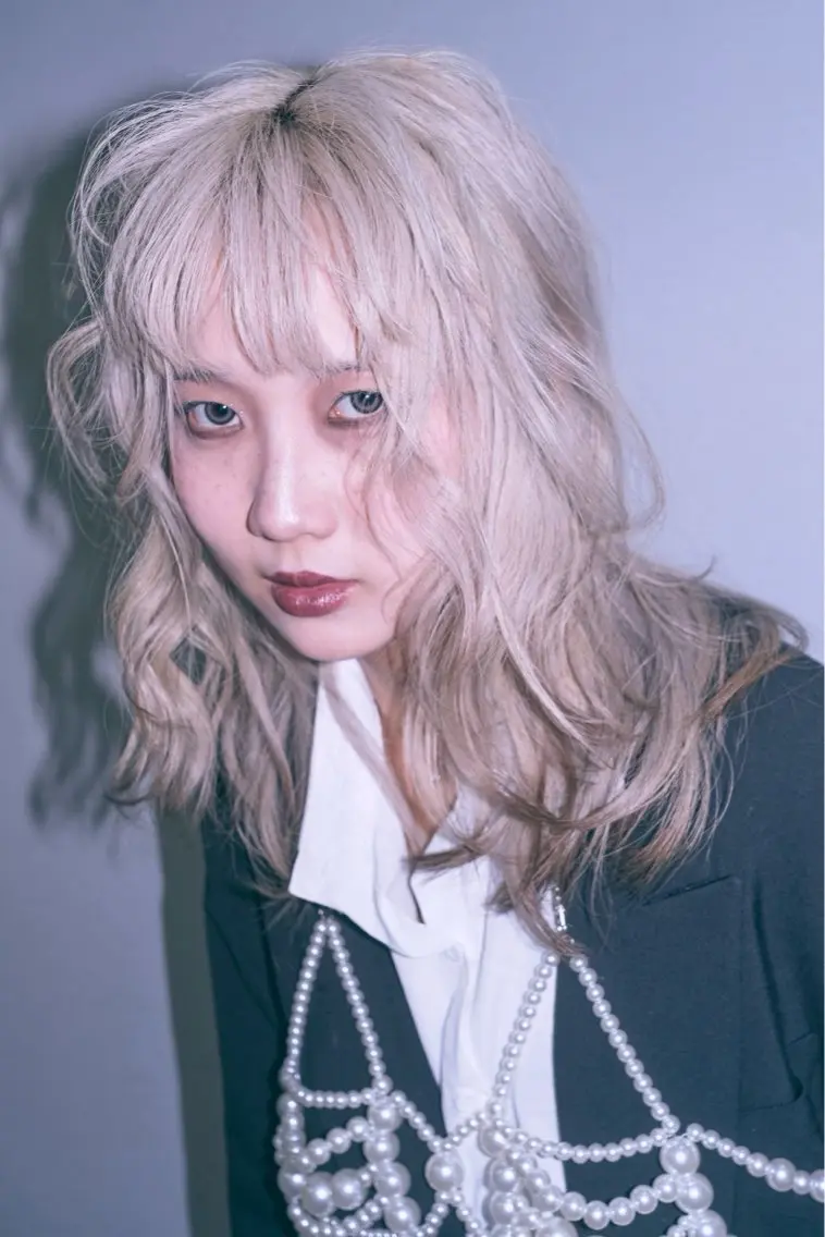 ロング ヘアカラー ブリーチモデル募集 古内柊のヘアスタイル