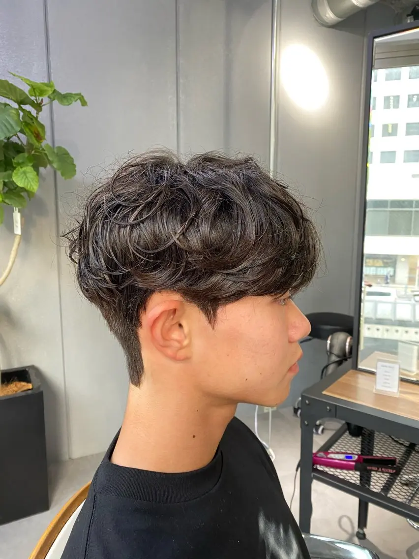 【韓国ダウンパーマ✖️パーマ】メンズカット＋ダウンパーマ＋パーマの写真