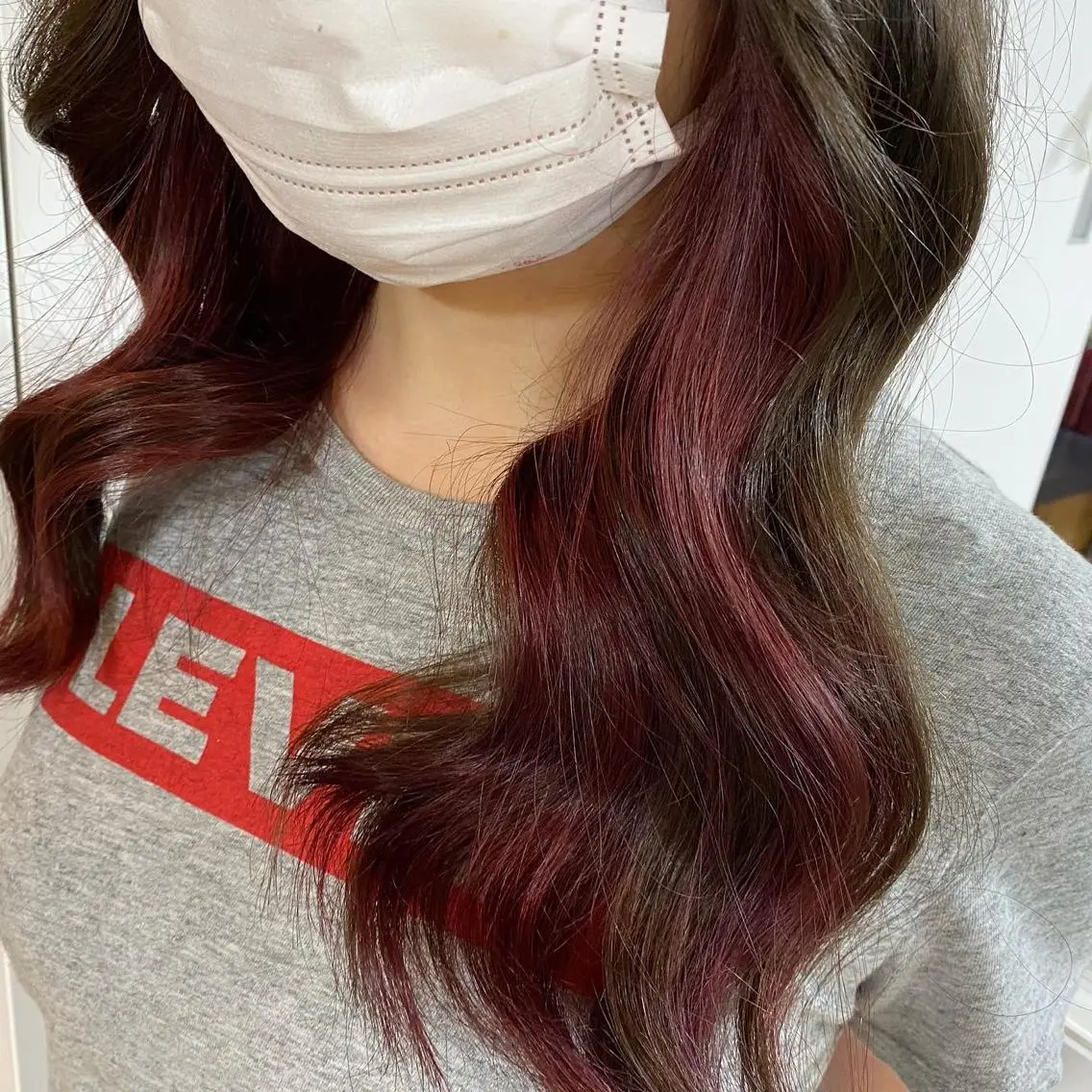 セミロング カラー ブリーチ カシス ハイトーンカラー ピンクカラー エクステ×ハイトーン 🌈KEISUKEのヘアスタイル