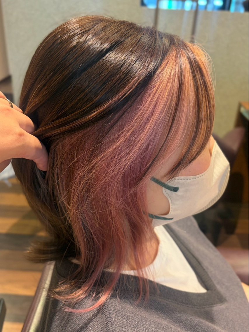 カラー ヤマダ トモナ 🍒🫧‪のヘアスタイル