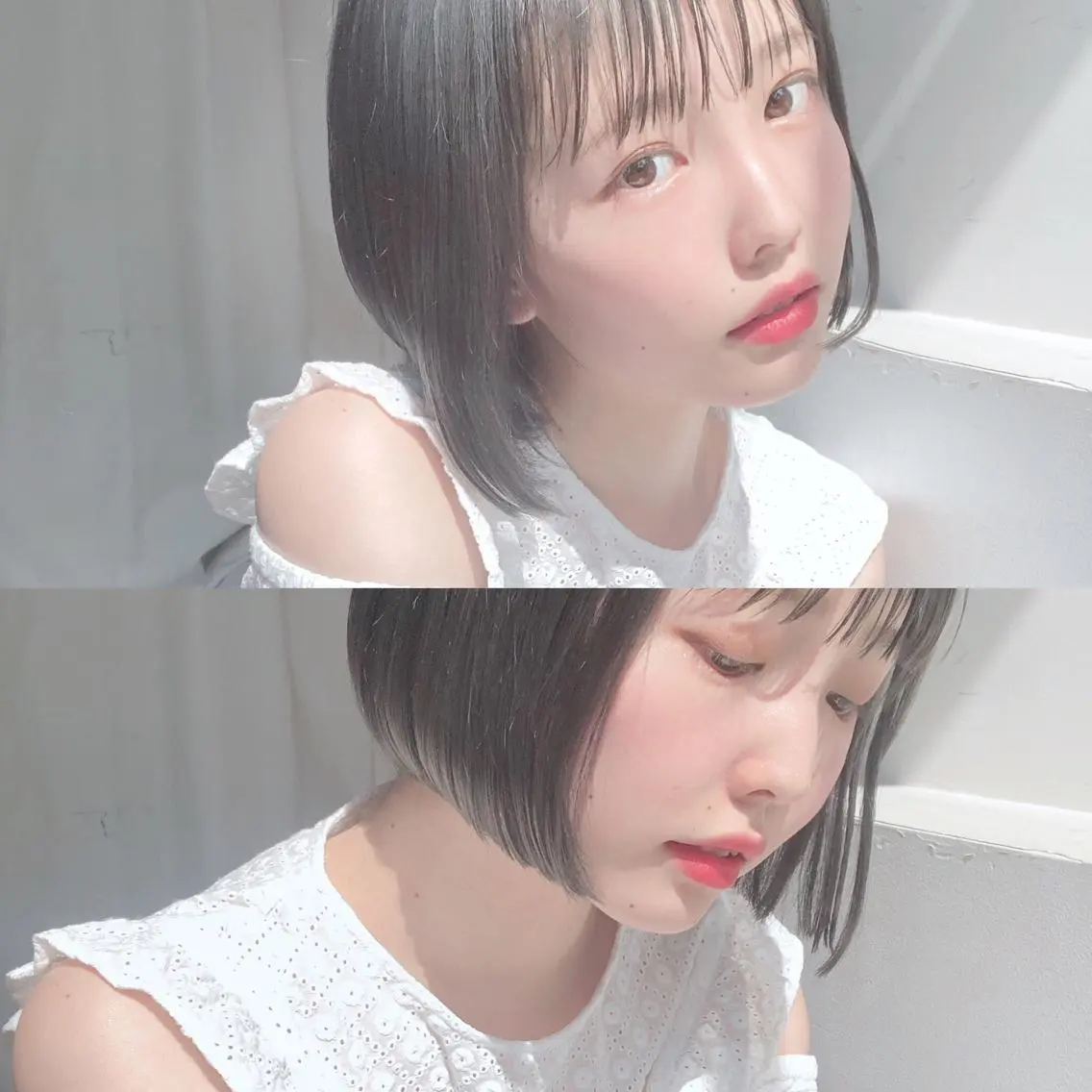 ミディアム アッシュ 徳本 駿太のヘアスタイル