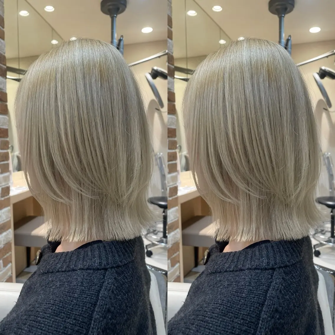 ミディアム カット 秋山 瑠夏のヘアスタイル
