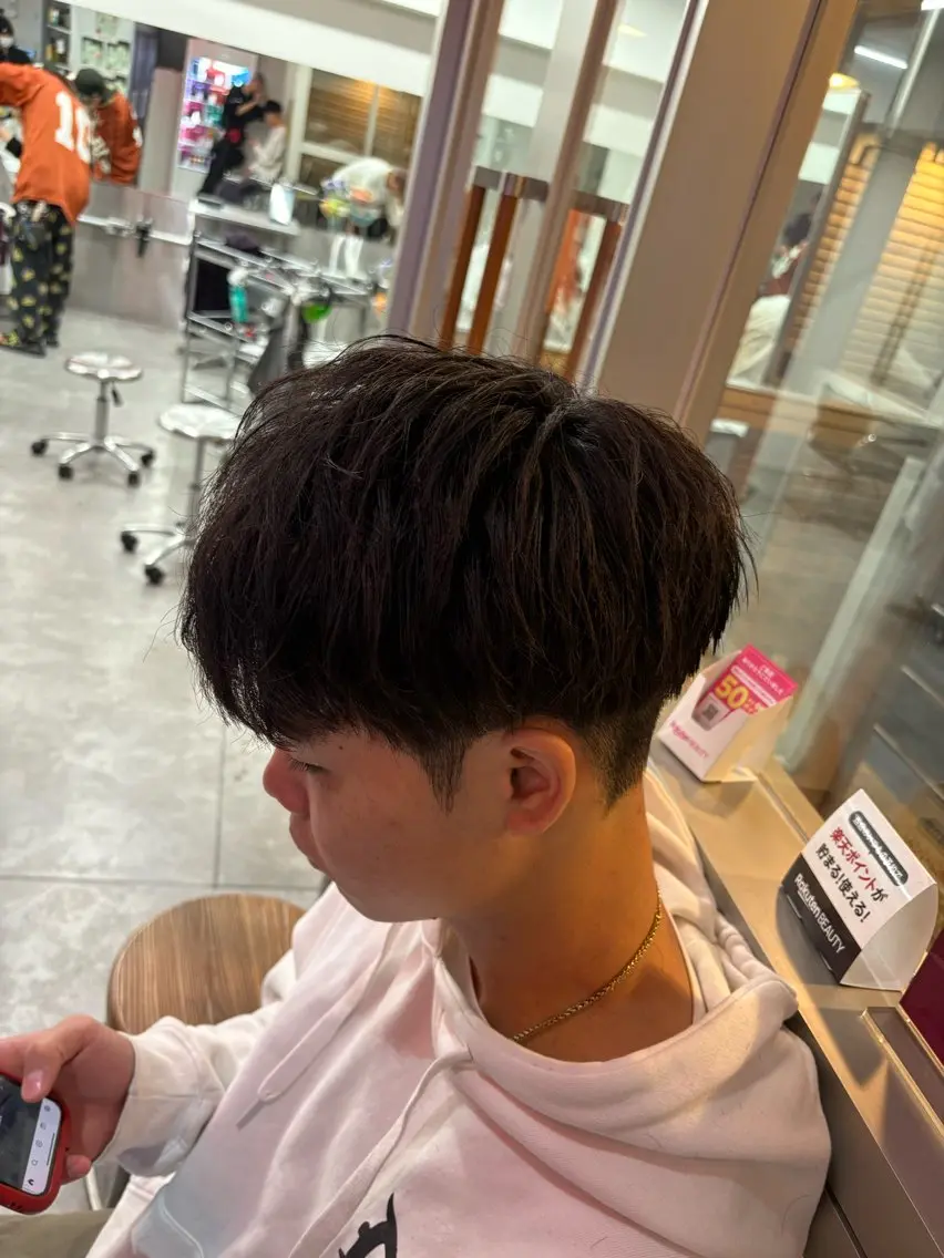ミディアム パーマ メンズ カット パーマ トリートメント ヘアセット 🔥最強メンズ特化/ パーマの達人🔥風見のヘアスタイル