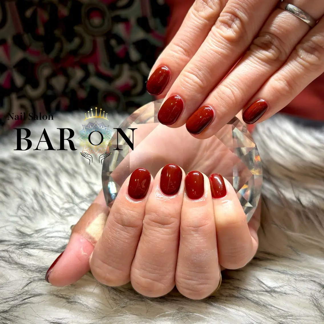 ネイル ボルドー ♛BARON♛ MANAのネイルデザイン