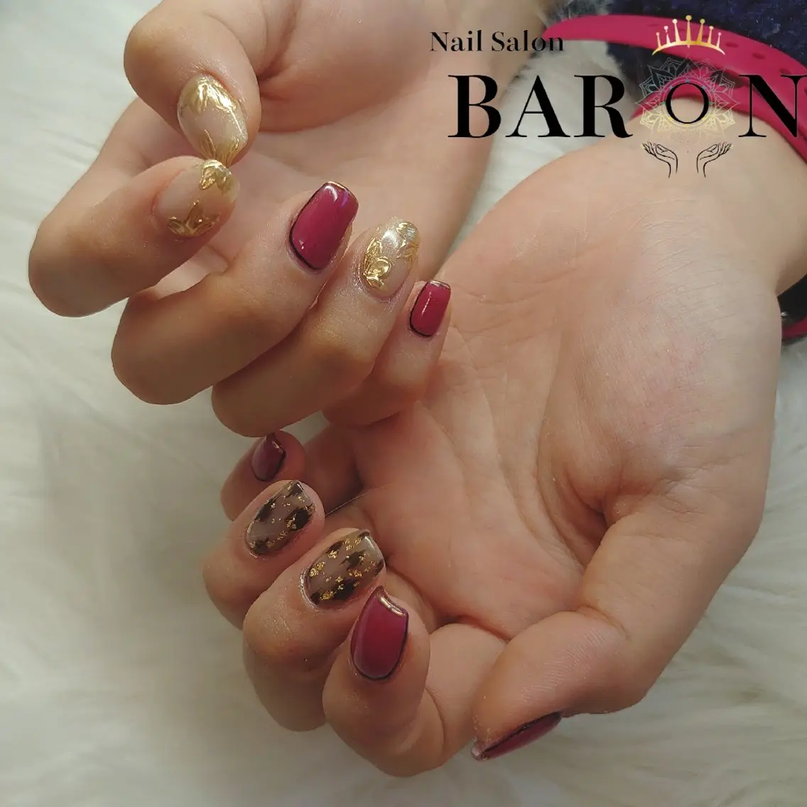 ネイル ミラーネイル 持ち込み ♛BARON♛ AOIのネイルデザイン