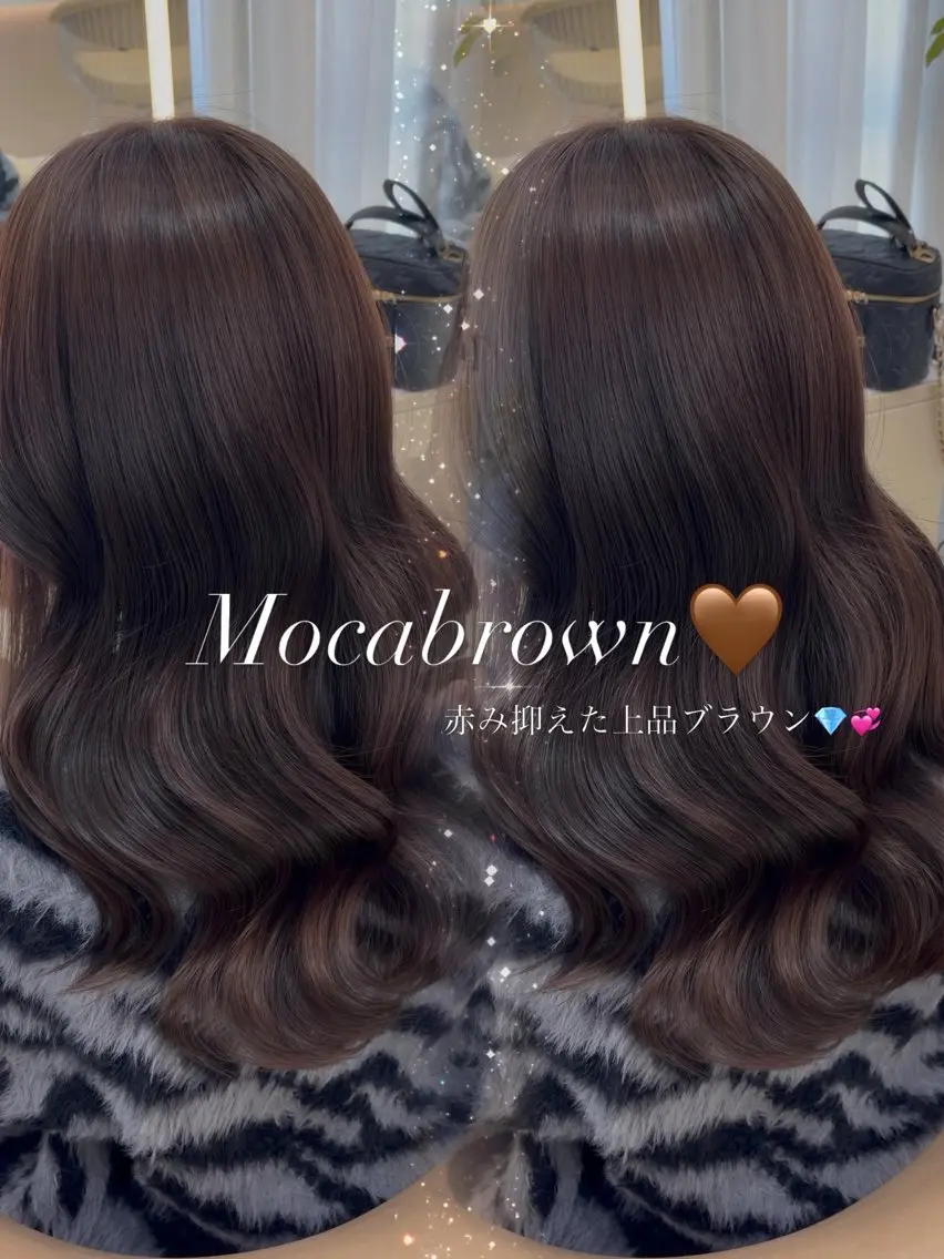 セミロング カット ヘアカラー トリートメント 艶ブラウン/暖色 カラー/髪質改善みほのヘアスタイル