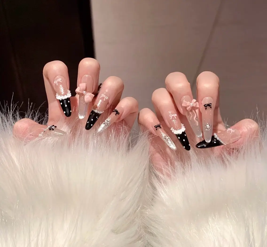 ネイル アートネイル べっ甲ネイル チークネイル 成人式 長さ出し beautynail Emiのネイルデザイン