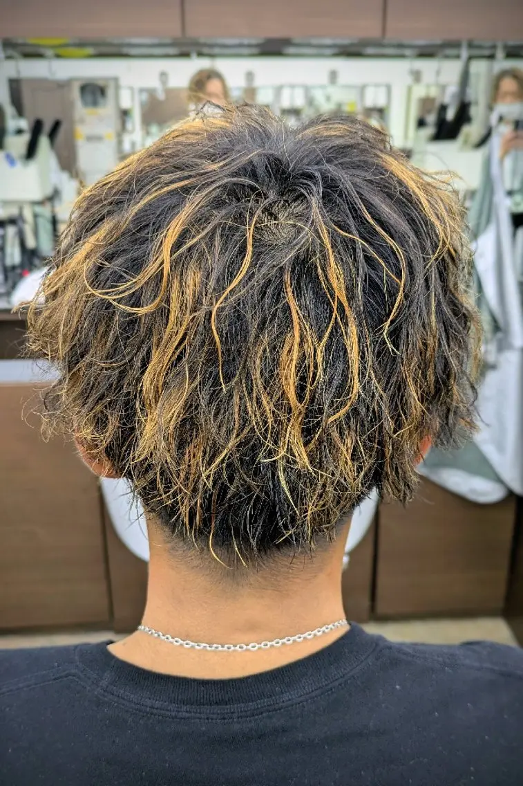 ショート パーマ 理容プラージュ燕三条 福井のヘアスタイル