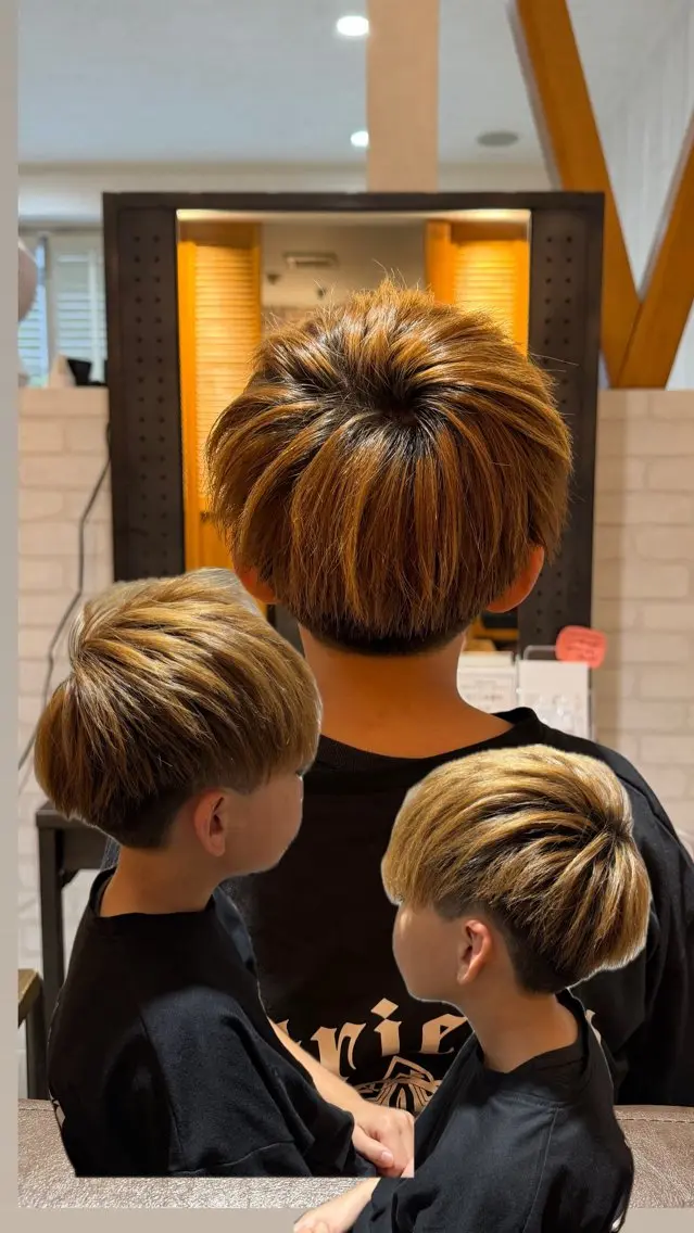 キッズ カット 松本 羅華のヘアスタイル