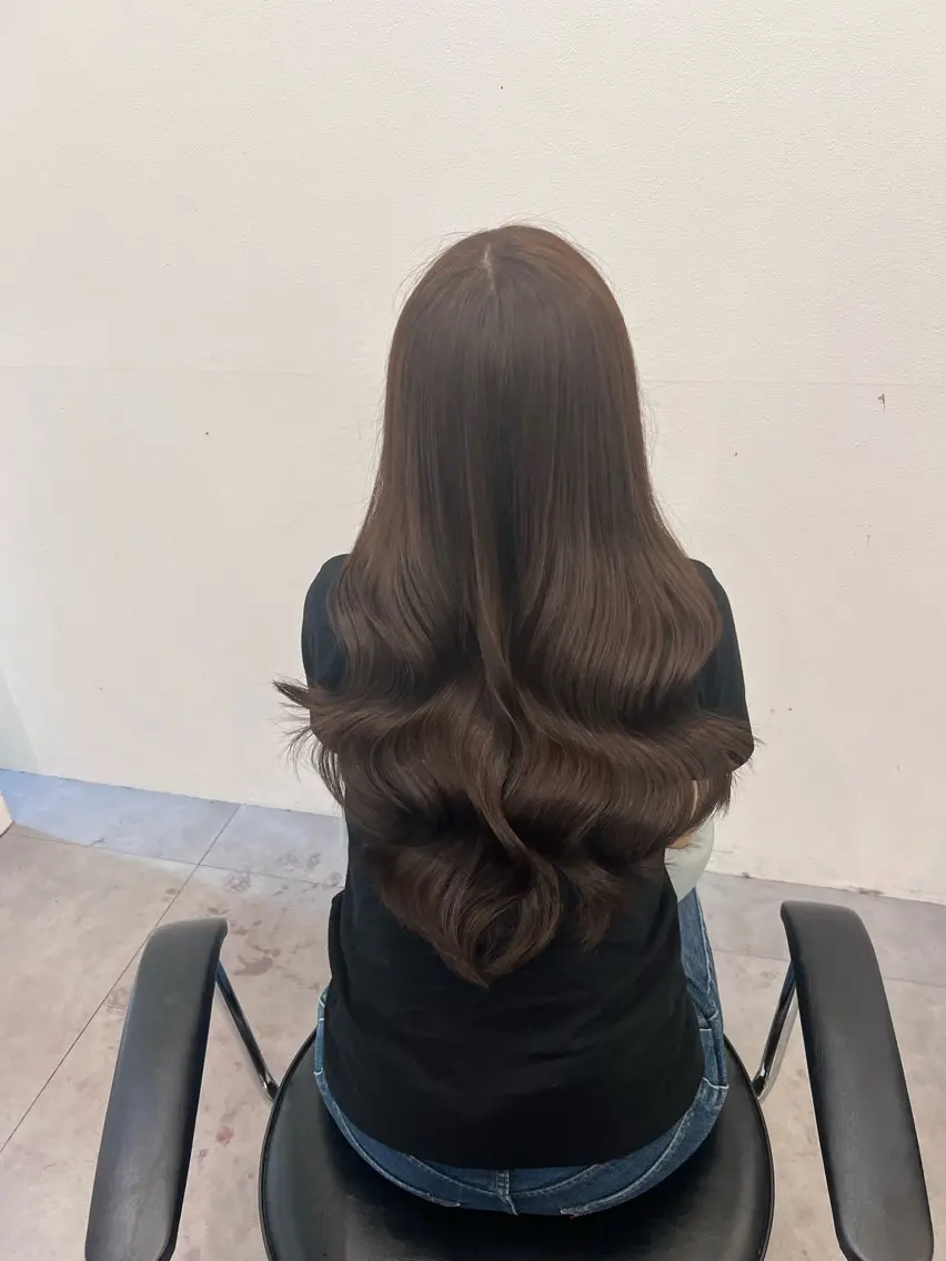 ロング ヘアカラー トリートメント しゅういち/赤み消し カラー特化のヘアスタイル