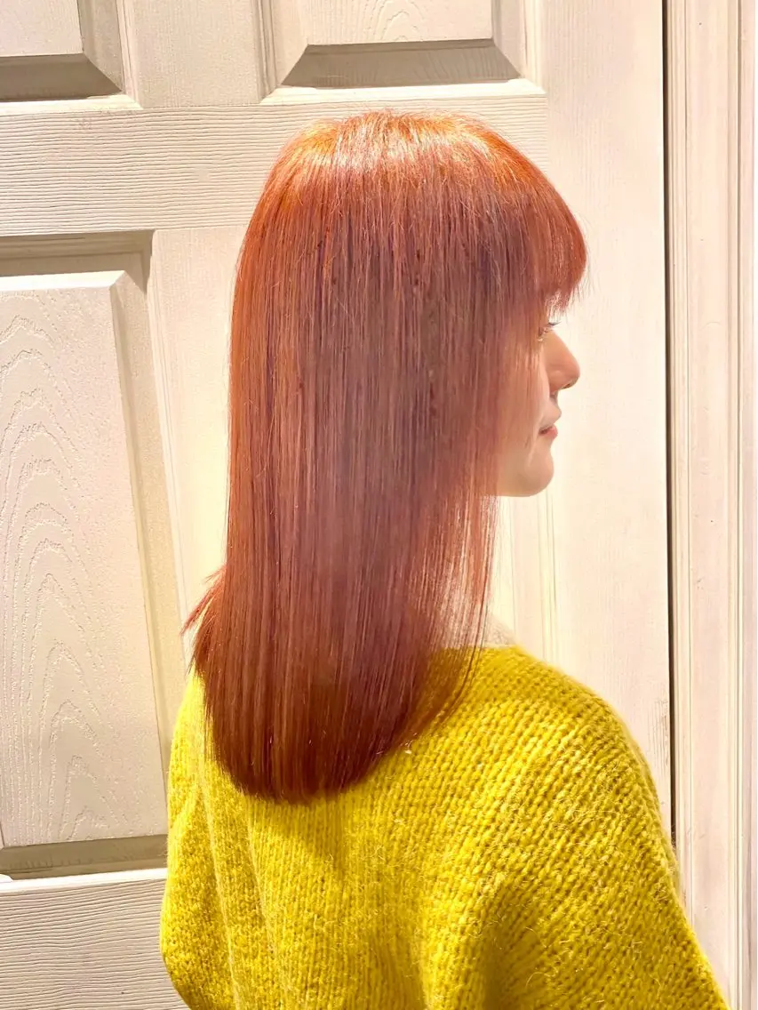 セミロング ヘアカラー 【🉐学割】応援📣 ミニモ限定🤩千 田のヘアスタイル