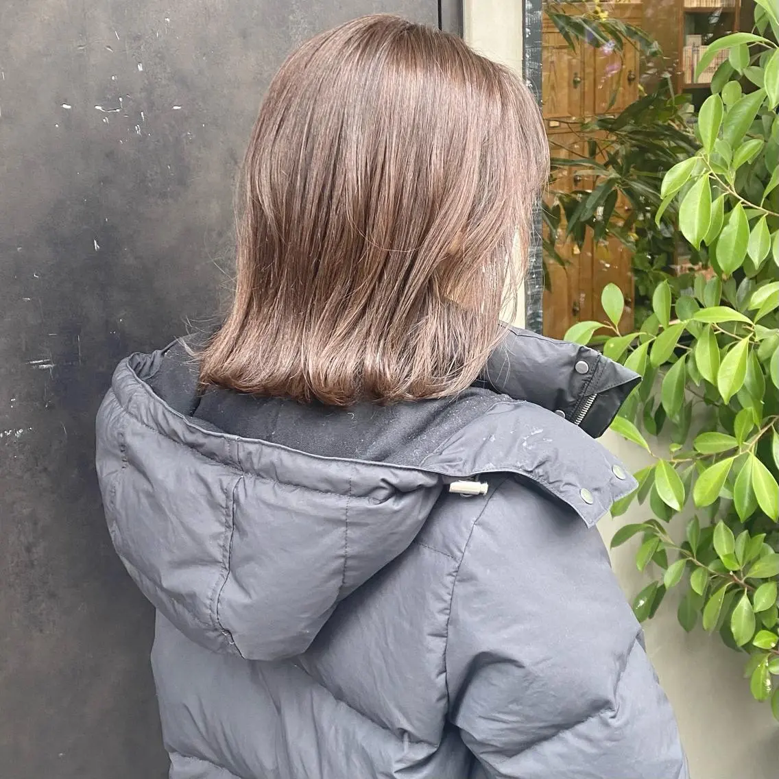 ミディアム カラー カット ヘアカラー トリートメント 比嘉 陽のヘアスタイル