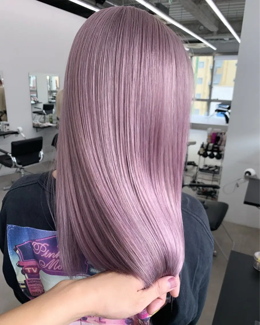 ロング カラー ピンクカラー パープルカラー ヘアカラー Kazuki/名古屋 ブリーチ/髪質改善のヘアスタイル