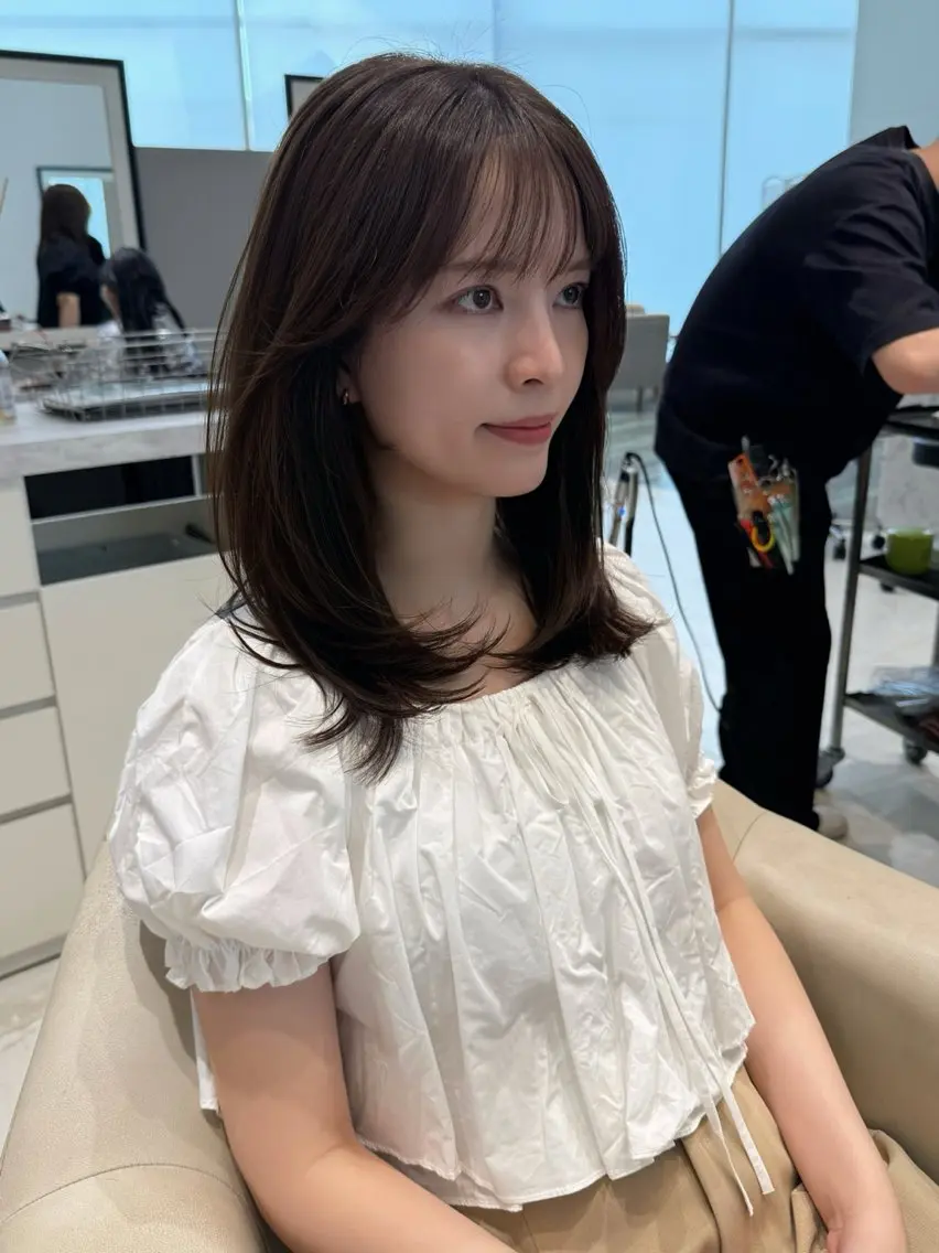 ミディアム カラー ♡ktwoかな /透明感カラーのヘアスタイル