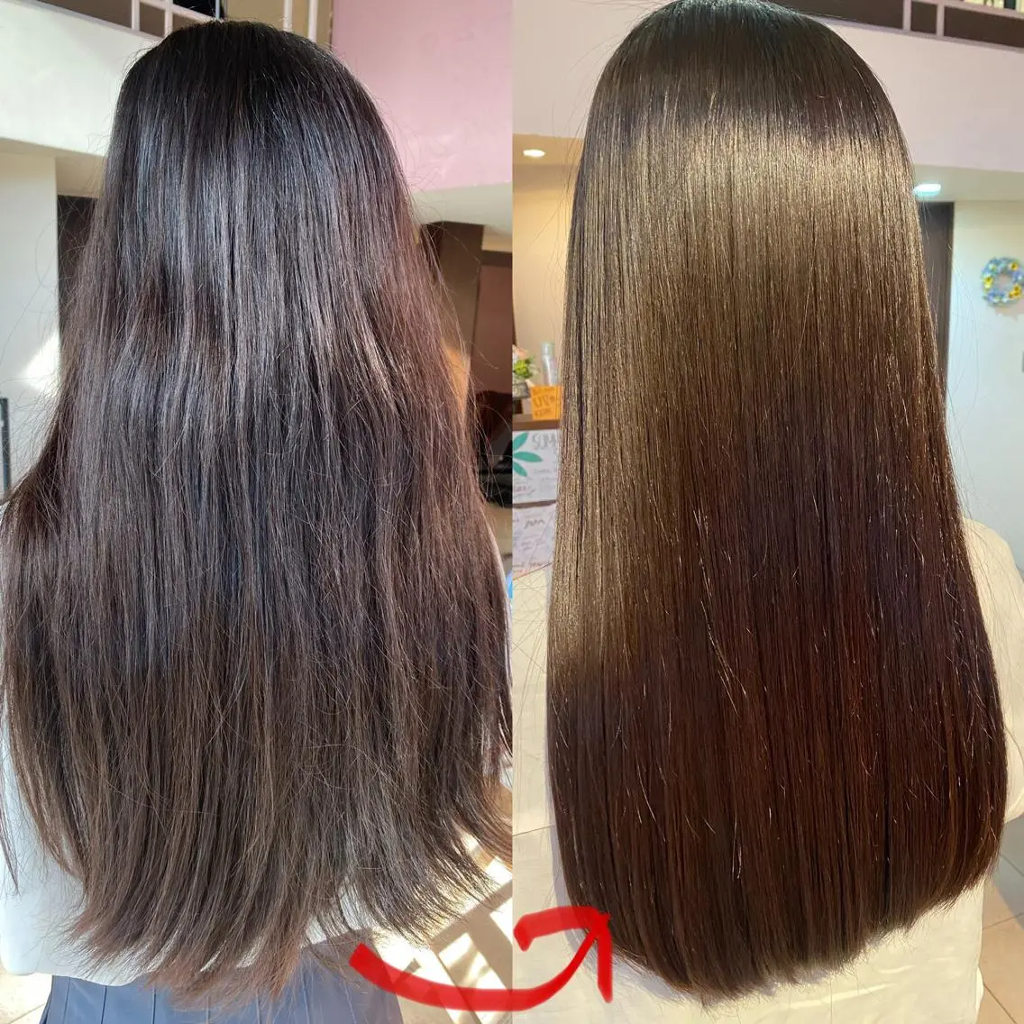 ロング カット トリートメント 横野 朱音のヘアスタイル