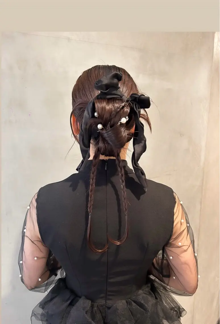 ロング ヘアアレンジ ヘアセット タナカ カナ🫧のヘアスタイル