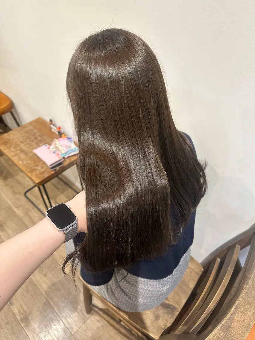 ロング カラー ヘアアレンジ カット トリートメント Himawari♡ 柔らかいカラーのヘアスタイル