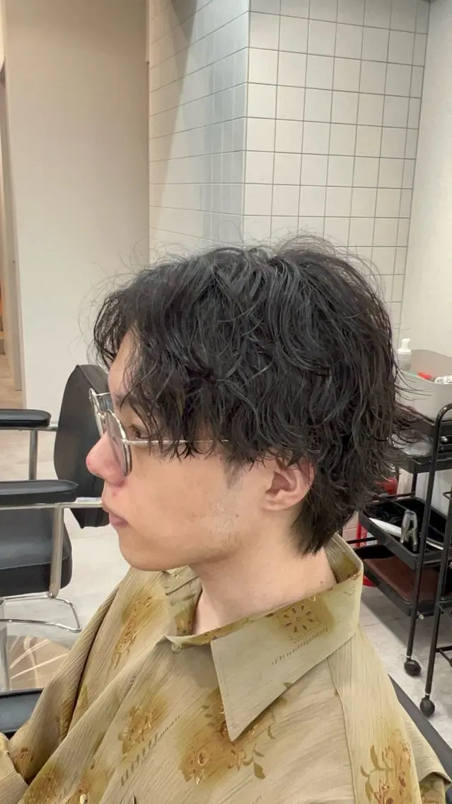 パーマ メンズ カット パーマ 齊藤輝/ メンズパーマ/大宮のヘアスタイル