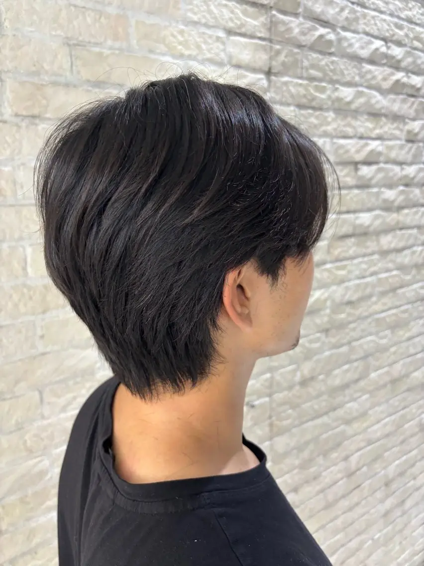 ミディアム メンズ カット 【メンズ特化】セン ターパート/保坂太一のヘアスタイル