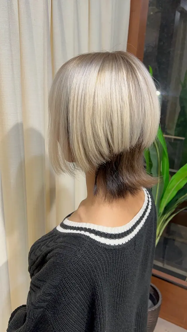 ショート カラー ブリーチ ハイトーンカラー ヘアカラー トリートメント ハイトーン/ブリーチ ルミエール/新栄/栄のヘアスタイル