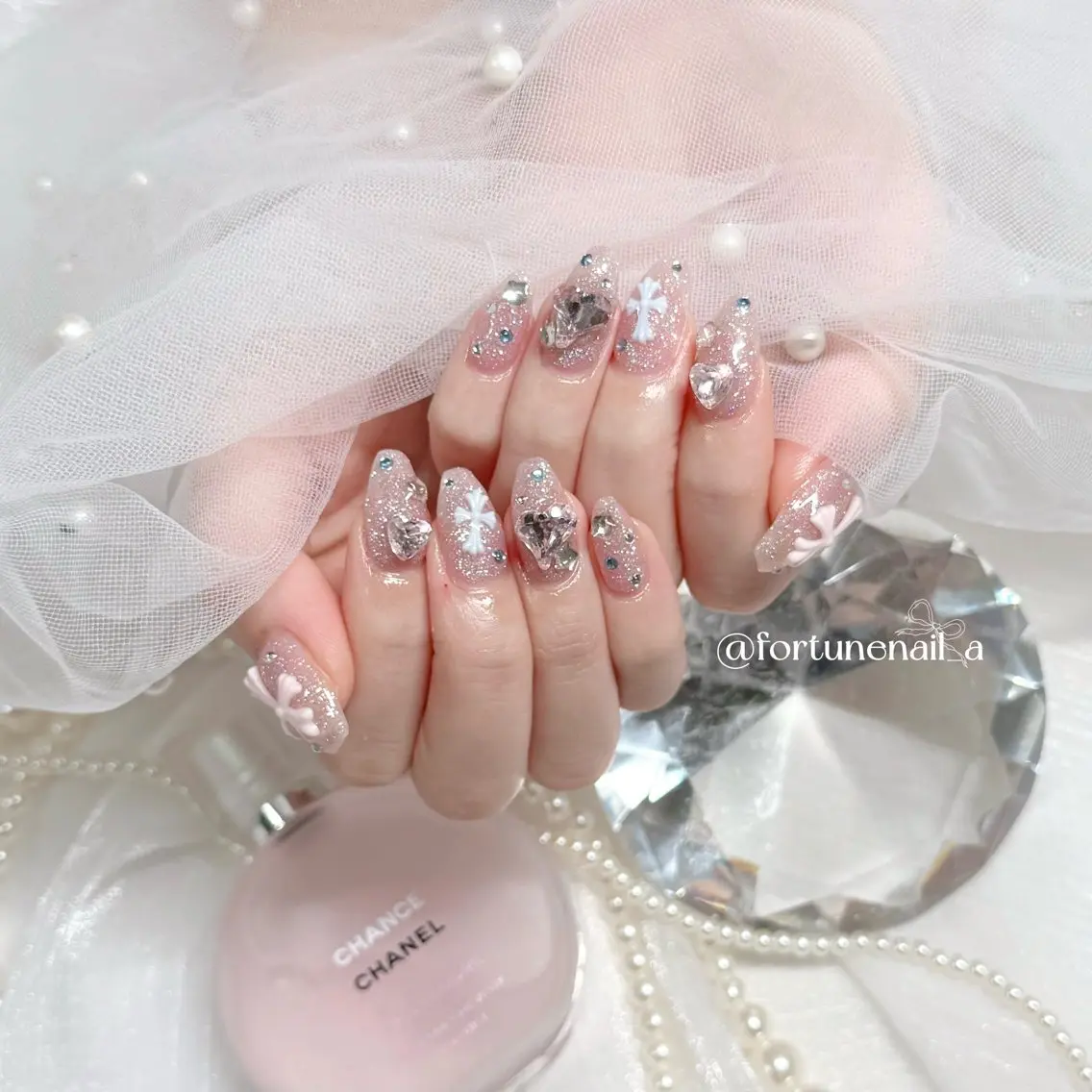 ネイル フラッシュネイル ハンドネイル ✩.*🎀 aoi🎀のネイルデザイン
