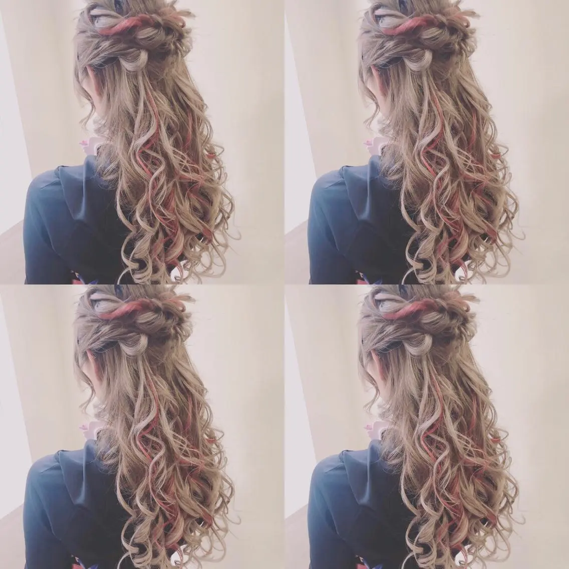 ロング ヘアアレンジ ハーフアップ ヘアセット 🌷MAYU 🌷のヘアスタイル