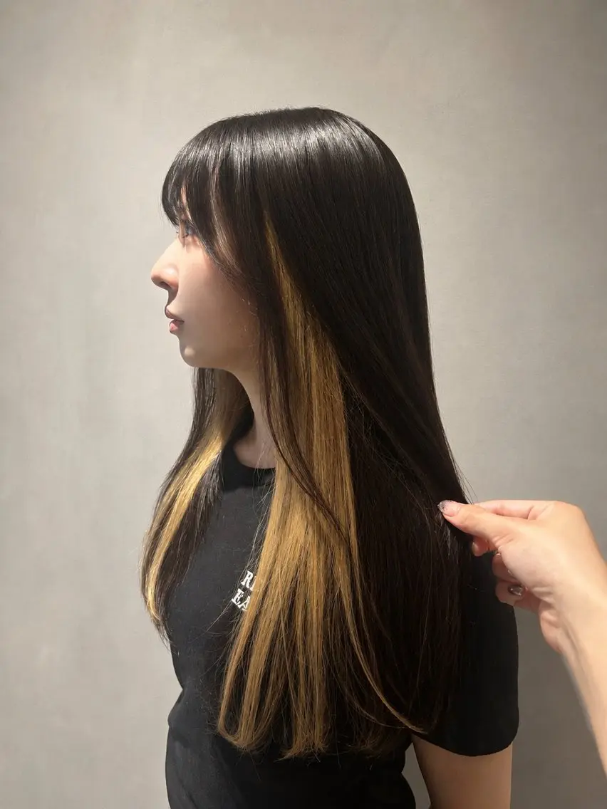 ロング 顔周りカット ロング カラーモデル募集中 /bona.Yuzuのヘアスタイル