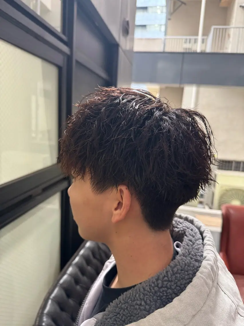パーマ メンズ カット パーマ 河野 悠のヘアスタイル