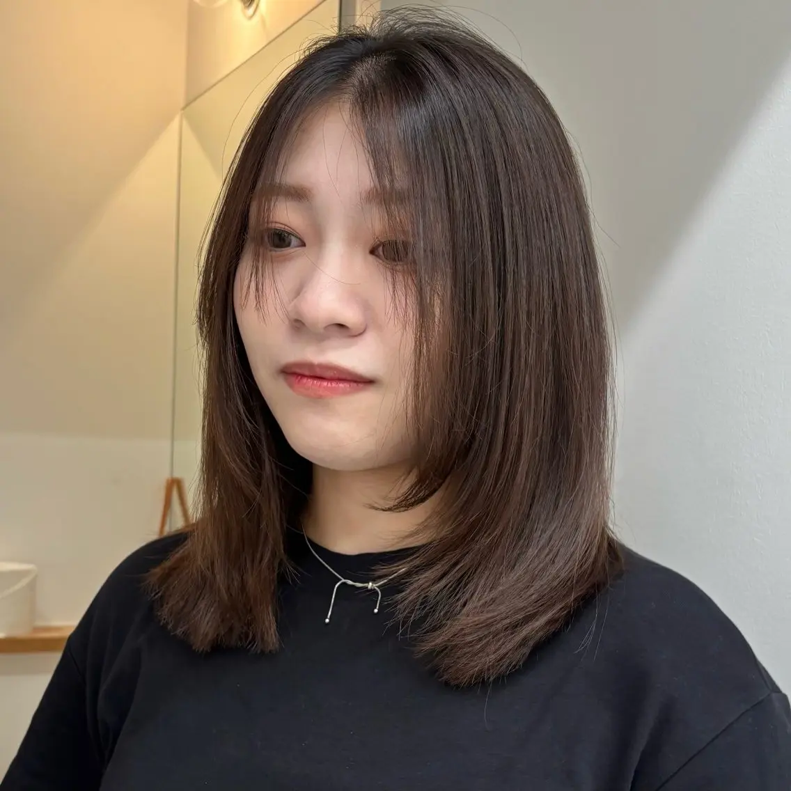 ミディアム 盛れる透明感カラー・ momokaのヘアスタイル