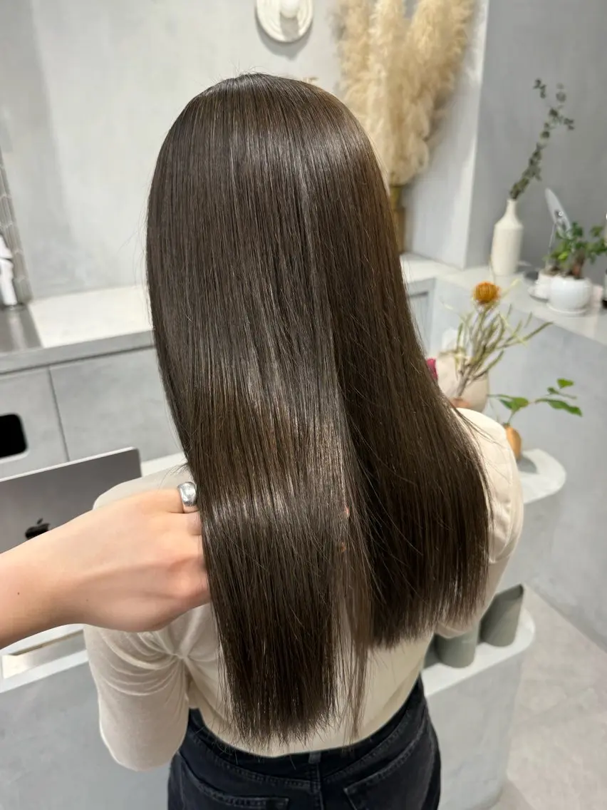 ミディアム カラー 高畑 恵莉 👒 暖色 / 艶髪 🧺のヘアスタイル