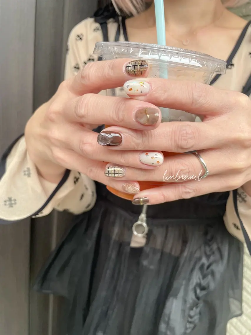 ネイル アートネイル 持ち込み ハンドネイル liulu nailのネイルデザイン