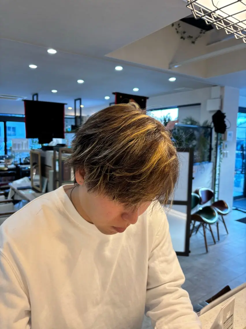 (メンズ限定)カット+金メッシュの写真