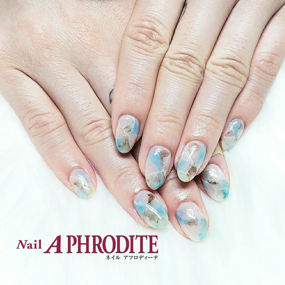 ネイル 持ち込み ニュアンスネイル ハンドネイル Nail Aphroditeのネイルデザイン