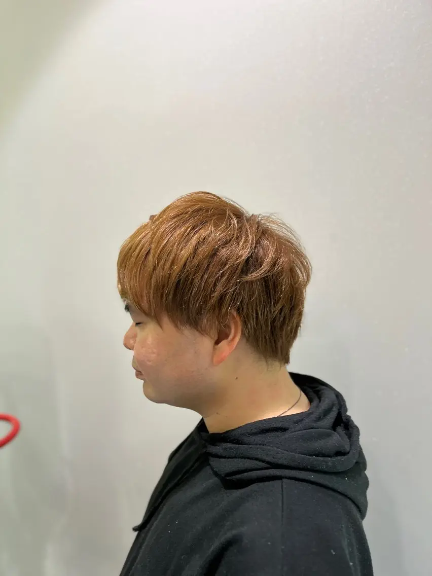 ショート カラー メンズ メンズハイライト メンズパーマ 透明感カラー ハイライトカラー ハイライト 推し活/パーティヘア ⭐️今田 水風🐰のヘアスタイル