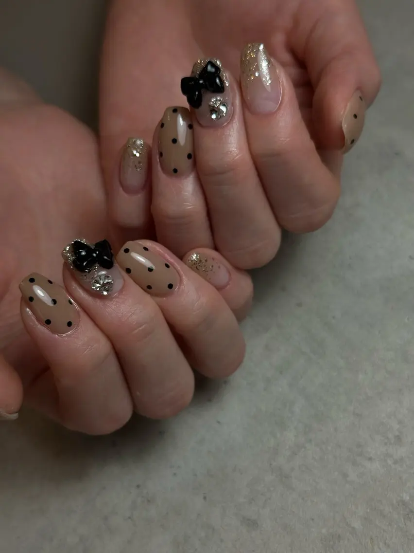 ネイル ドット リボン havi nailのネイルデザイン
