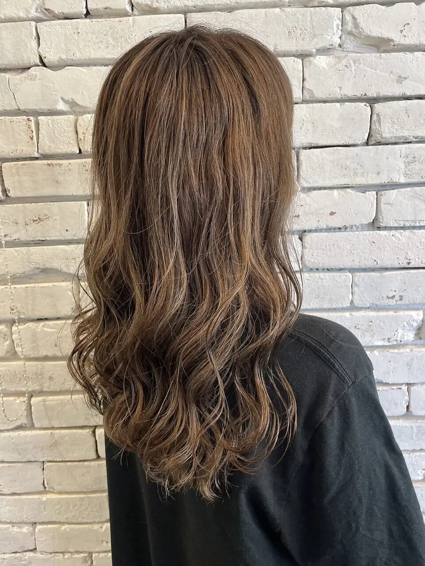 ロング カラー カット ヘアカラー ヘアセット Hair&Make Allureのヘアスタイル