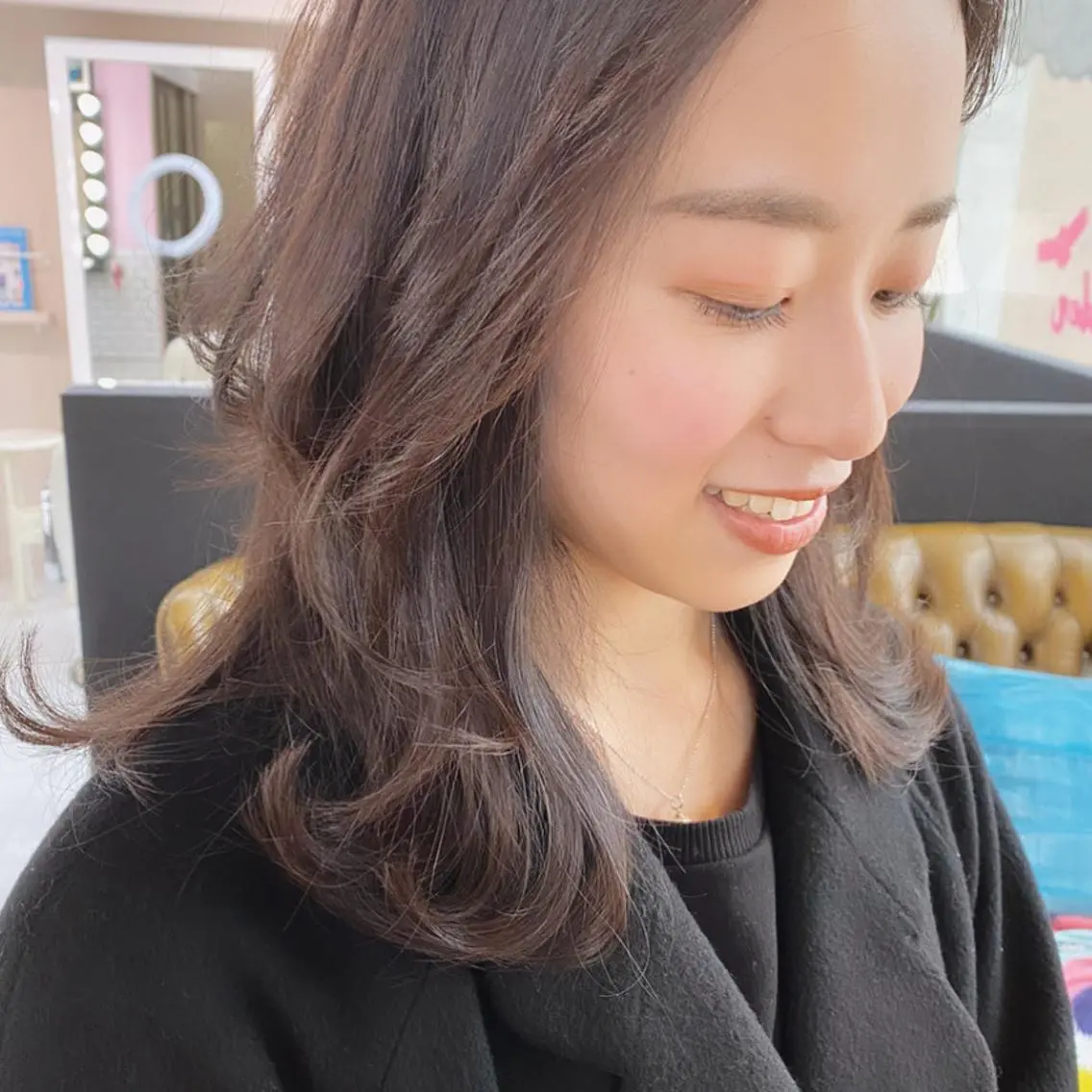 セミロング 🤎MAI🤎 《ベージュ系カラー》のヘアスタイル
