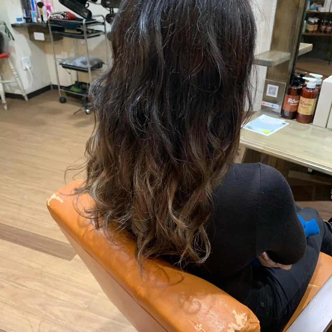 ミディアム カラー 片山 霞のヘアスタイル