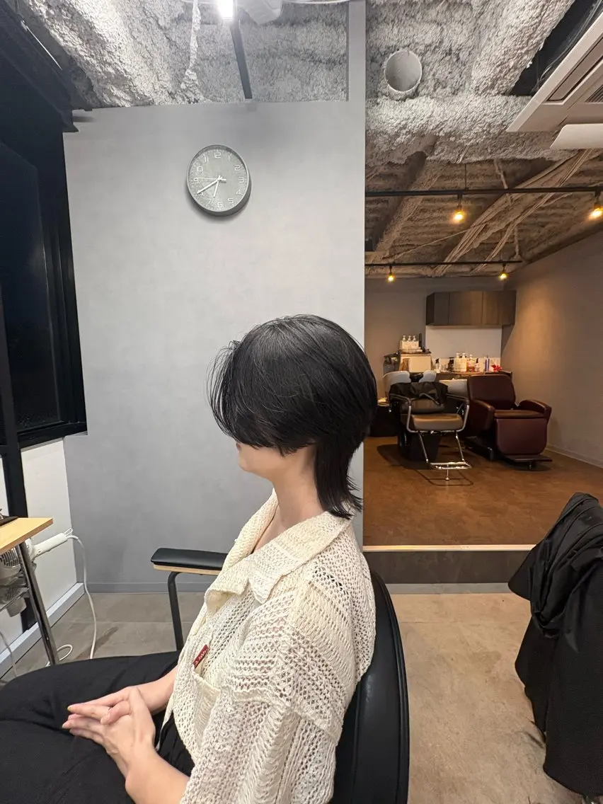 ミディアム カット Haruto /ナチュラル艶カラーのヘアスタイル