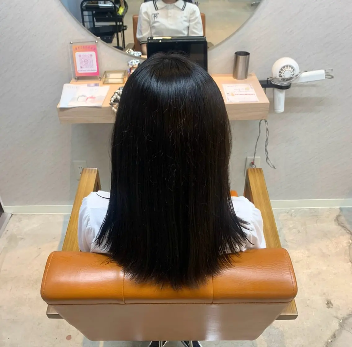 ミディアム カラー ブラウンカラー 山崎 美羽のヘアスタイル