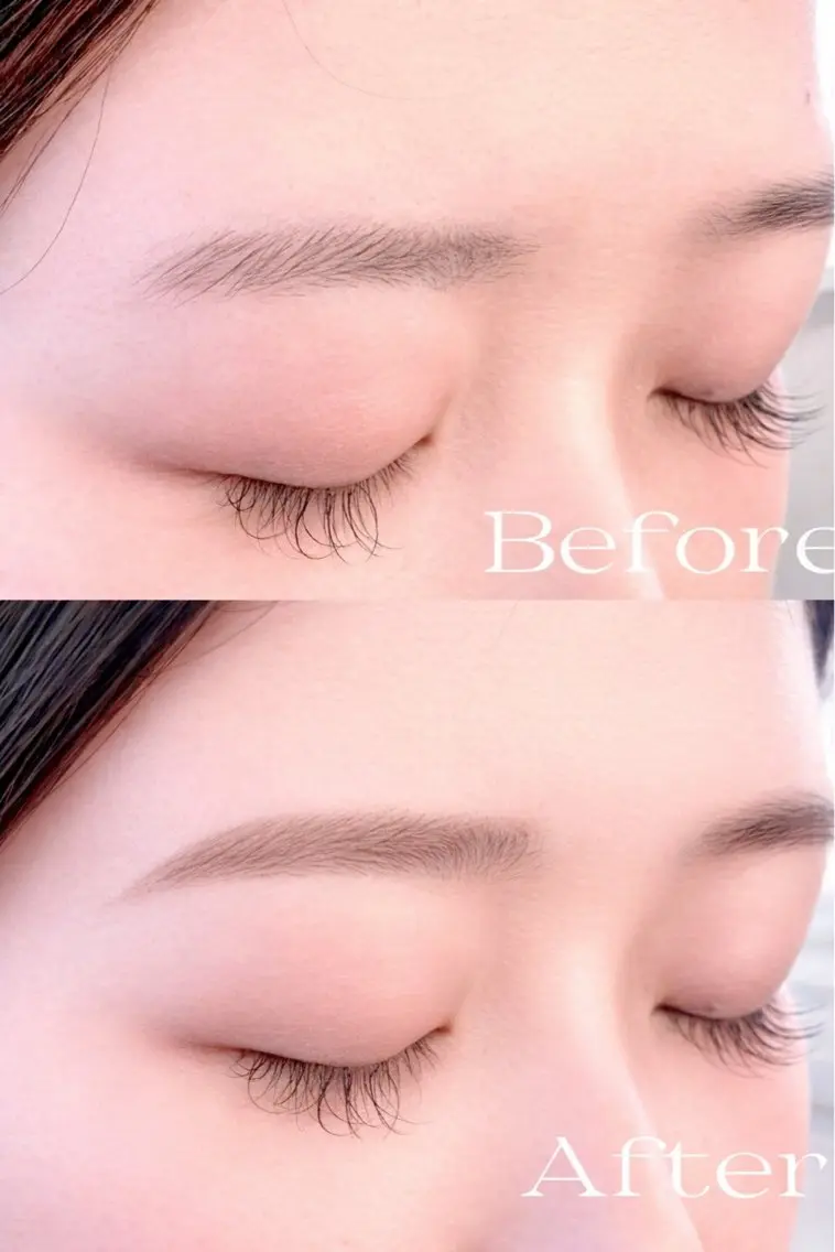 美眉スタイリングWAX+眉カット+眉メイクの写真