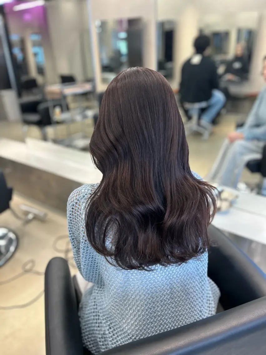 ロング カラー ヘアカラー トリートメント 渋谷/原宿♡PELE 縮毛矯正/ストレートのヘアスタイル