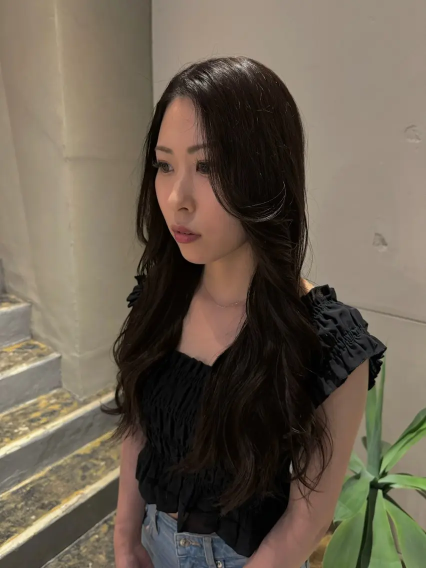 ロング カラー 透明感カラー グレージュ Casseta AI ⭐︎🎀のヘアスタイル