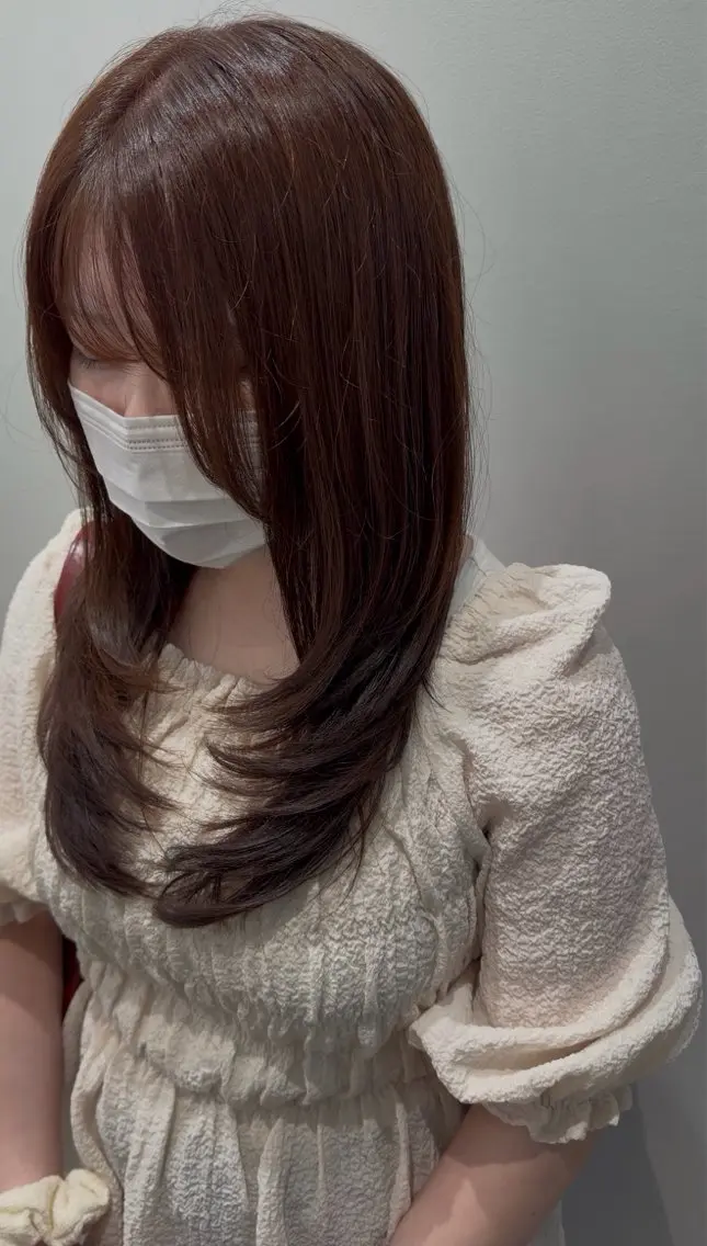 ミディアム ミディアムレイヤー レイヤーカット カット 吉野 悠斗のヘアスタイル